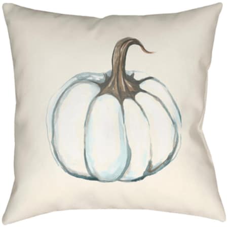 Lodge Cabin Pumpkin Poly Filled Pillow - 18 X 18 In.